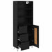 Bufet cu sertar Stejar Negru 69,5 x 34 x 180 cm Lemn compozit - WALTI WALTI