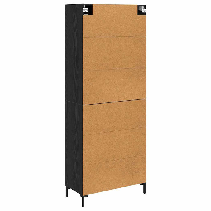 Bufet 2 pcs Stejar Negru Lemn compozit - WALTI WALTI
