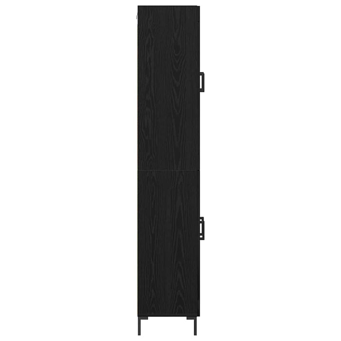 Bufet 2 pcs Stejar Negru Lemn compozit - WALTI WALTI