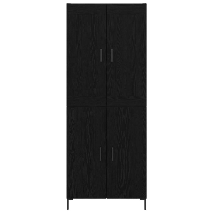 Bufet Stejar Negru 69,5 x 34 x 180 cm Lemn compozit - WALTI WALTI