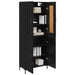 Bufet Stejar Negru 69,5 x 34 x 180 cm Lemn compozit - WALTI WALTI