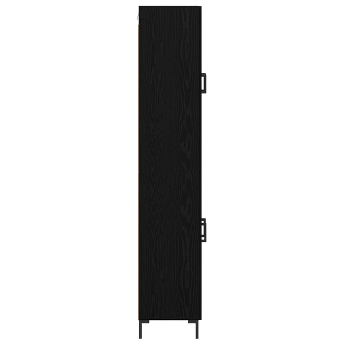 Bufet Stejar Negru 69,5 x 34 x 180 cm Lemn compozit - WALTI WALTI