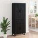 Bufet Pe perete cu sertar 2 pcs Stejar Negru Lemn compozit - WALTI WALTI