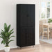 Bufet Pe perete 2 pcs Stejar Negru Lemn compozit - WALTI WALTI
