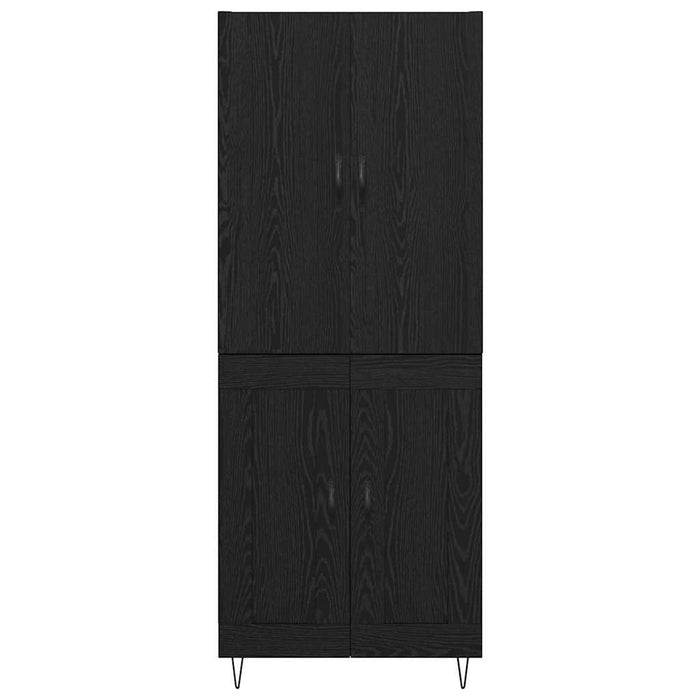Bufet Pe perete 2 pcs Stejar Negru Lemn compozit - WALTI WALTI