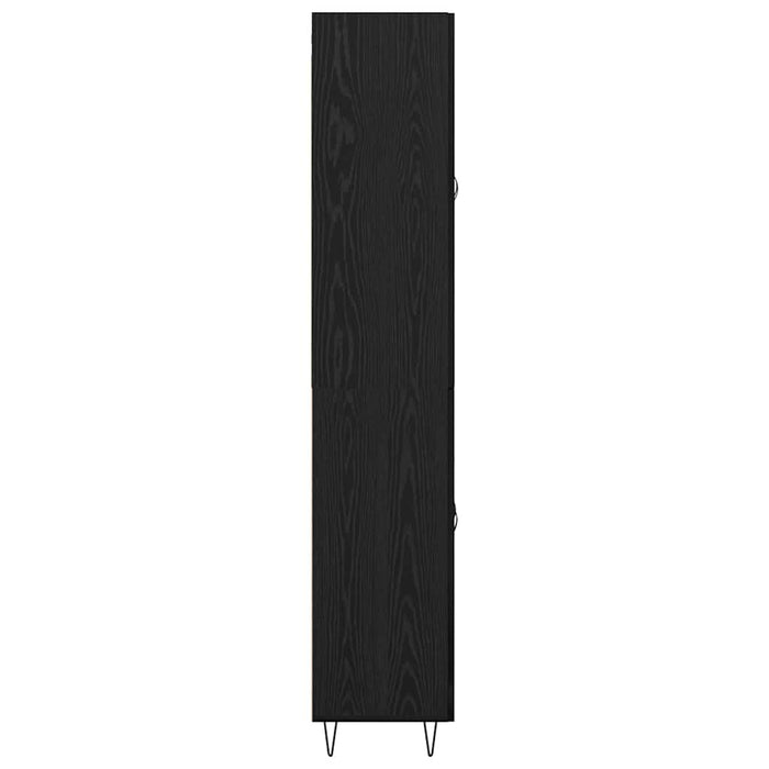 Bufet Pe perete 2 pcs Stejar Negru Lemn compozit - WALTI WALTI