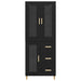 Bufet Pe perete cu sertar 2 pcs Stejar Negru Lemn compozit - WALTI WALTI