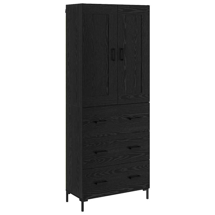 Bufet cu sertar Stejar Negru 69,5 x 34 x 180 cm Lemn compozit - WALTI WALTI