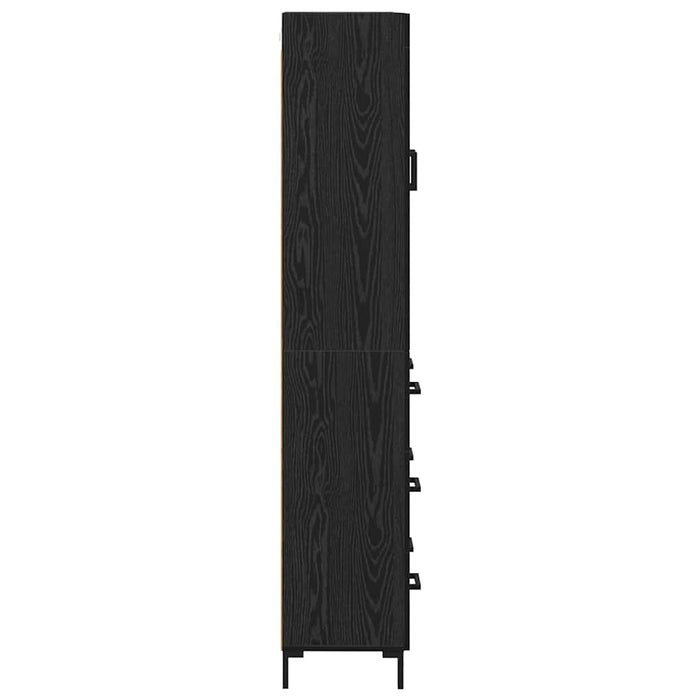 Bufet cu sertar Stejar Negru 69,5 x 34 x 180 cm Lemn compozit - WALTI WALTI