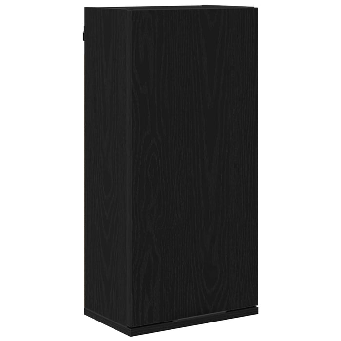 Set de mobilier pentru baie 5 pcs Stejar Negru Lemn compozit - WALTI WALTI