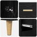 Bufet Pe perete cu sertar 2 pcs Stejar Negru Lemn compozit - WALTI WALTI