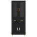 Bufet Pe perete cu sertar 2 pcs Stejar Negru Lemn compozit - WALTI WALTI