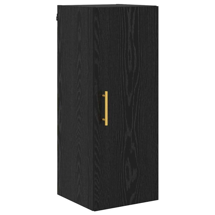 Bufet Stejar Negru 34,5 x 34 x 180 cm Lemn compozit - WALTI WALTI