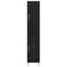 Bufet Stejar Negru 34,5 x 34 x 180 cm Lemn compozit - WALTI WALTI
