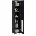 Bufet Stejar Negru 34,5 x 34 x 180 cm Lemn compozit - WALTI WALTI