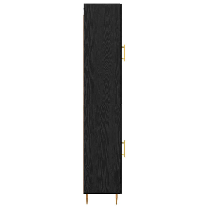 Bufet Stejar Negru 34,5 x 34 x 180 cm Lemn compozit - WALTI WALTI