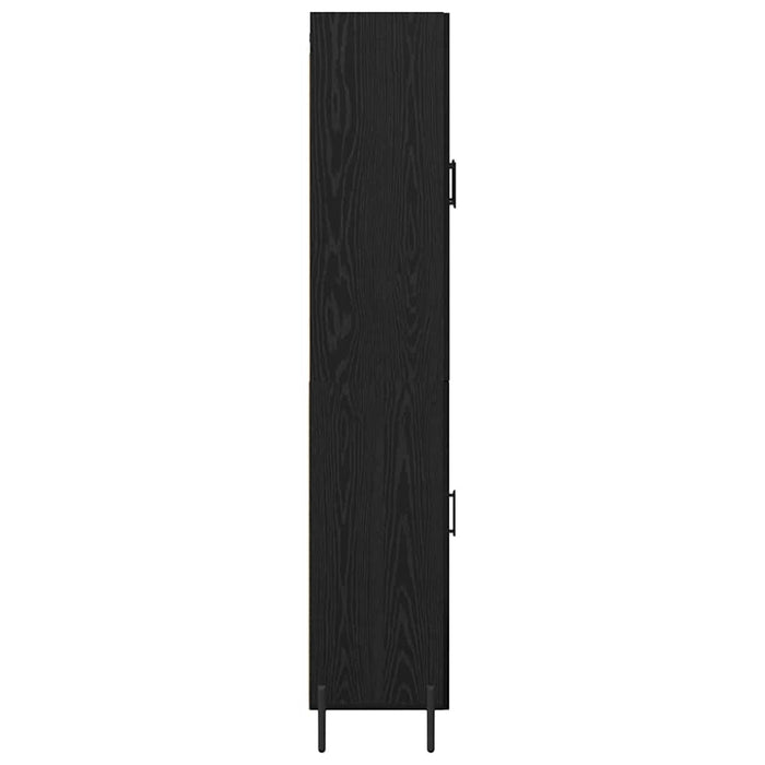 Bufet 2 pcs Stejar Negru 69,5 x 34 x 180 cm Lemn compozit - WALTI WALTI