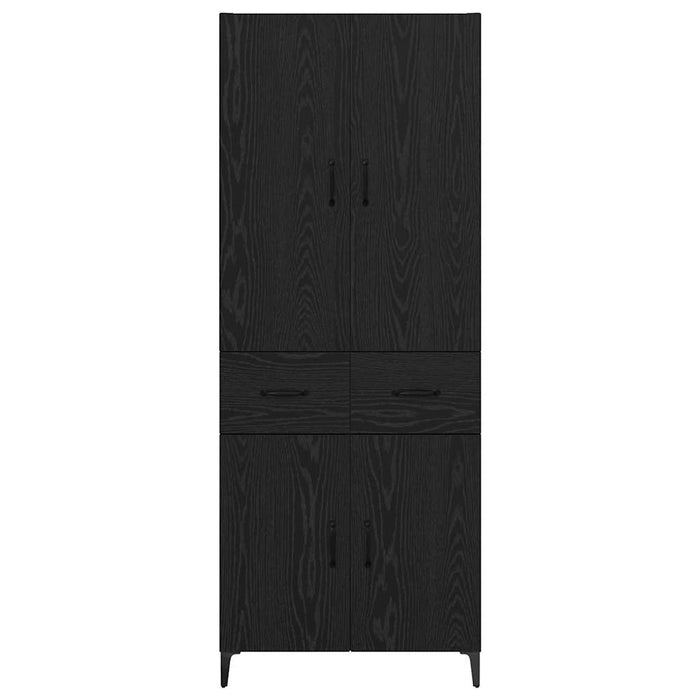 Bufet Pe perete Stejar Negru 69,5 x 34 x 180 cm Lemn compozit - WALTI WALTI