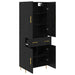 Bufet Pe perete Stejar Negru 69,5 x 34 x 180 cm Lemn compozit - WALTI WALTI