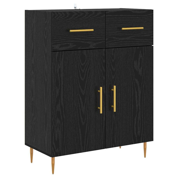 Bufet Pe perete Stejar Negru 69,5 x 34 x 180 cm Lemn compozit - WALTI WALTI