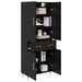 Bufet Pe perete Stejar Negru 69,5 x 34 x 180 cm Lemn compozit - WALTI WALTI
