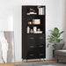 Bufet 2 pcs Stejar negru 69,5 x 34 x 180 cm Lemn compozit - WALTI WALTI