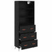 Bufet 2 pcs Stejar negru 69,5 x 34 x 180 cm Lemn compozit - WALTI WALTI