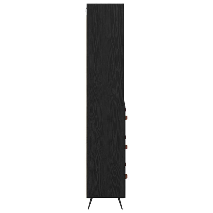 Bufet 2 pcs Stejar negru 69,5 x 34 x 180 cm Lemn compozit - WALTI WALTI