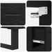 Bufet cu sertar 2 pcs Stejar Negru Lemn compozit - WALTI WALTI