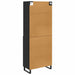 Bufet cu sertar 2 pcs Stejar Negru Lemn compozit - WALTI WALTI