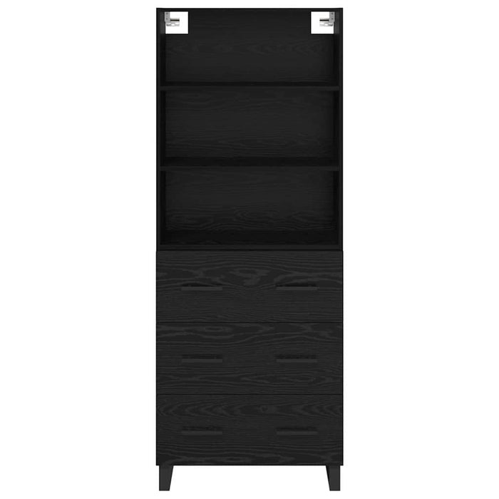 Bufet cu sertar 2 pcs Stejar Negru Lemn compozit - WALTI WALTI
