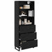 Bufet cu sertar 2 pcs Stejar Negru Lemn compozit - WALTI WALTI