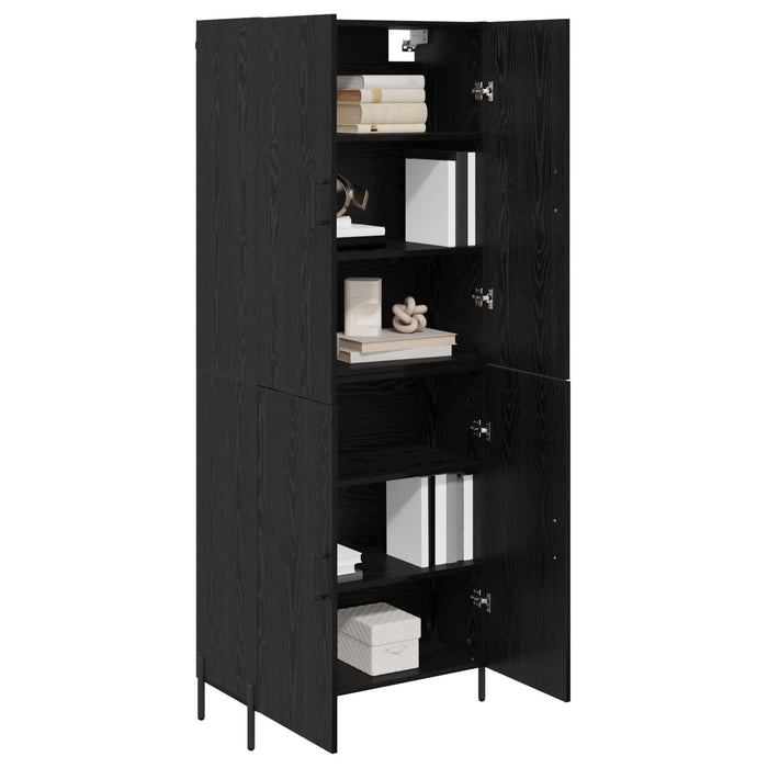 Bufet Pe perete Stejar Negru 69,5 x 34 x 180 cm Lemn compozit - WALTI WALTI