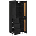 Bufet cu sertar Stejar Negru 69,5 x 34 x 180 cm Lemn compozit - WALTI WALTI