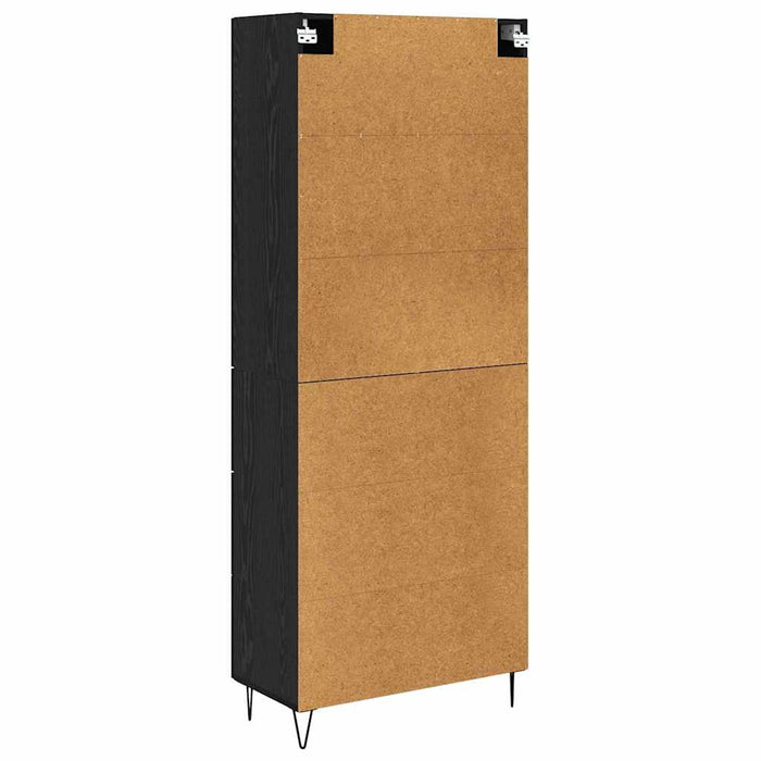 Bufet cu sertar Stejar Negru 69,5 x 34 x 180 cm Lemn compozit - WALTI WALTI