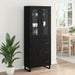 Bufet Pe perete Stejar Negru 69,5 x 34 x 180 cm Lemn compozit - WALTI WALTI