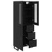 Bufet Pe perete Stejar Negru 69,5 x 34 x 180 cm Lemn compozit - WALTI WALTI
