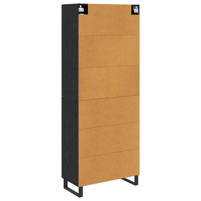 Bufet Pe perete Stejar Negru 69,5 x 34 x 180 cm Lemn compozit - WALTI WALTI