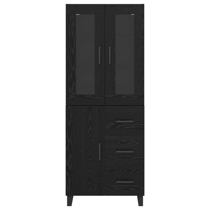 Bufet Pe perete Stejar Negru 69,5 x 34 x 180 cm Lemn compozit - WALTI WALTI