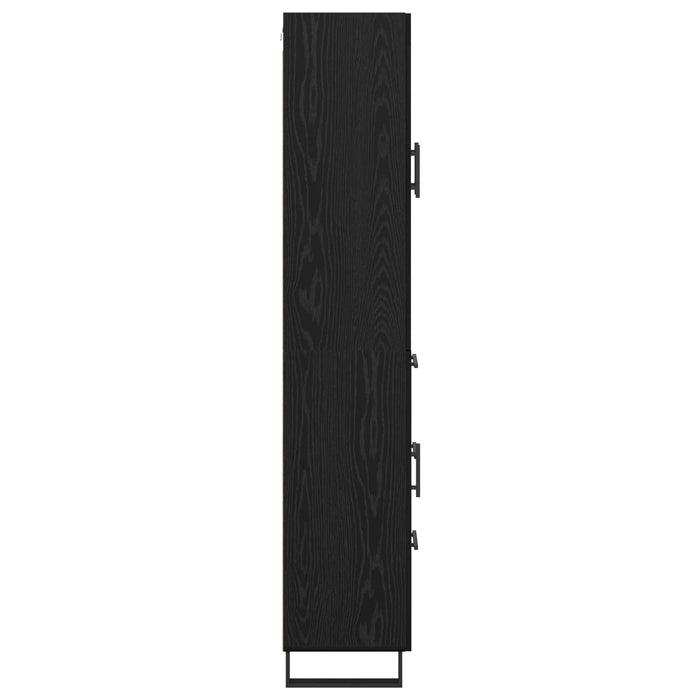 Bufet Pe perete Stejar Negru 69,5 x 34 x 180 cm Lemn compozit - WALTI WALTI