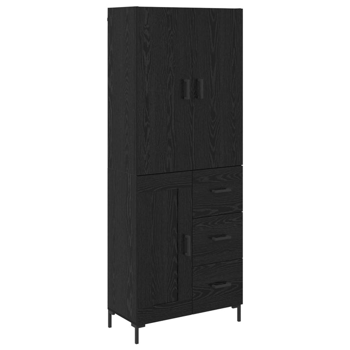 Bufet Pe perete Stejar Negru 69,5 x 34 x 180 cm Lemn compozit - WALTI WALTI