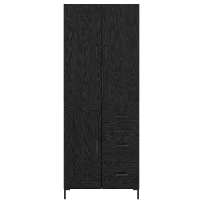 Bufet Pe perete Stejar Negru 69,5 x 34 x 180 cm Lemn compozit - WALTI WALTI