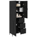 Bufet Pe perete Stejar Negru 69,5 x 34 x 180 cm Lemn compozit - WALTI WALTI