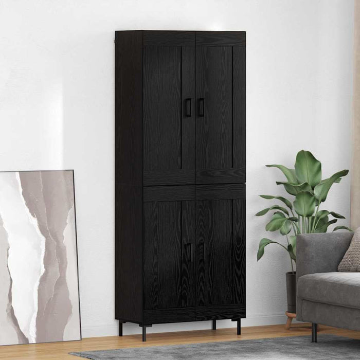Bufet Stejar Negru 69,5 x 34 x 180 cm Lemn compozit - WALTI WALTI
