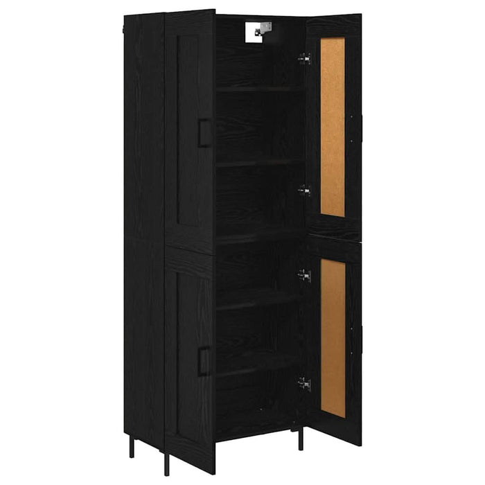 Bufet Stejar Negru 69,5 x 34 x 180 cm Lemn compozit - WALTI WALTI