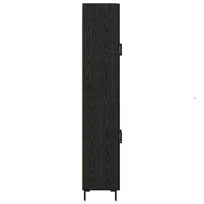 Bufet Stejar Negru 69,5 x 34 x 180 cm Lemn compozit - WALTI WALTI