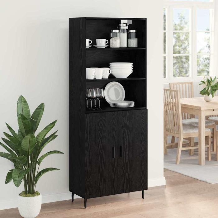 Bufet Stejar Negru 69,5 x 34 x 180 cm - WALTI WALTI