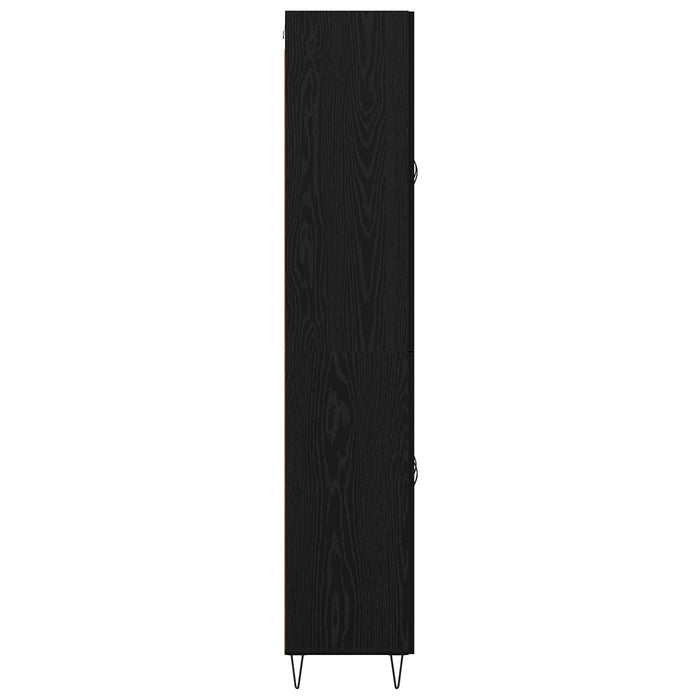 Bufet Stejar Negru 69,5 x 34 x 180 cm Lemn compozit - WALTI WALTI