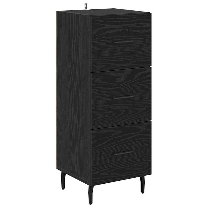 Bufet cu sertar Stejar Negru 34,5 x 34 x 180 cm Lemn compozit - WALTI WALTI