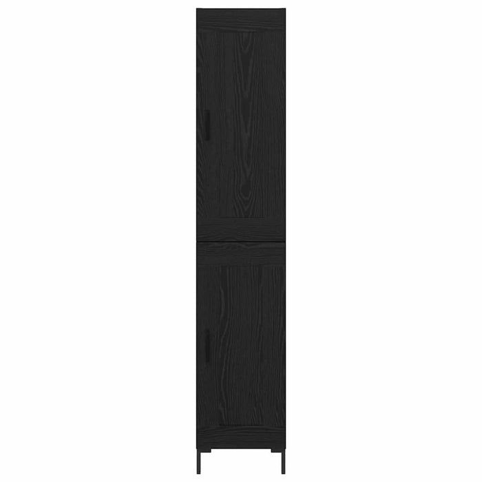 Bufet Stejar Negru 34,5 x 34 x 180 cm Lemn compozit - WALTI WALTI